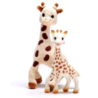 Set girafe peluche et sophie la girafe  Vulli    098502